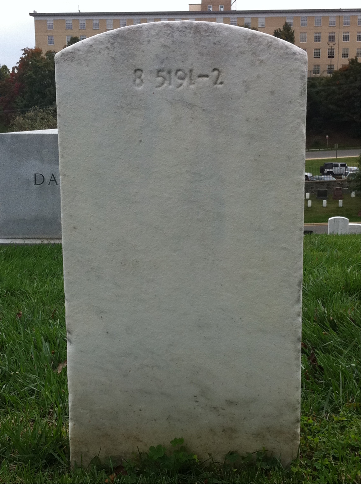 Back of headstone — Herbert Moseley