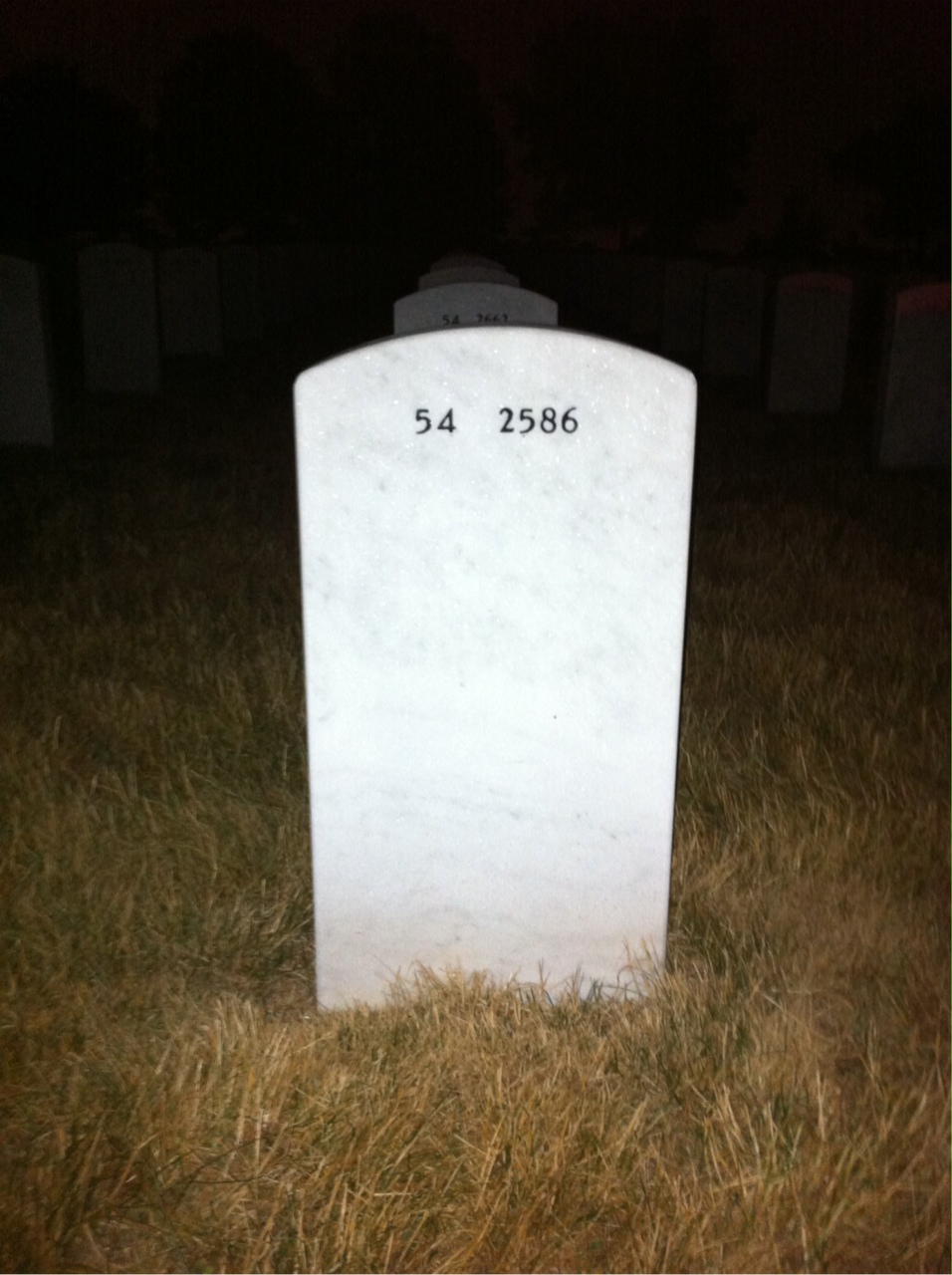 Back of headstone — Richard Sample