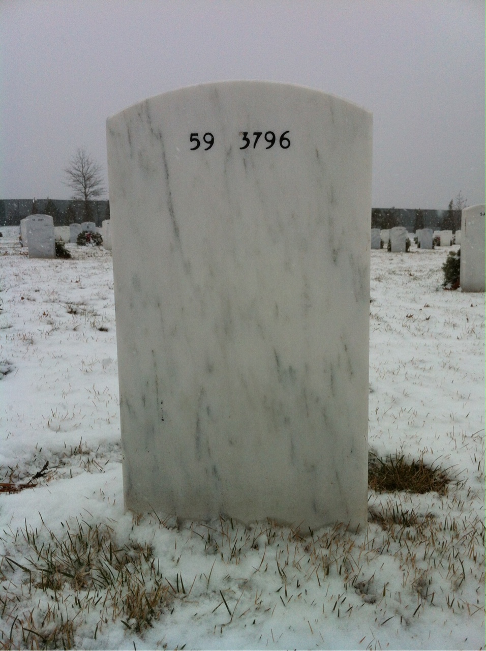 Back of headstone — Cynthia Nugent