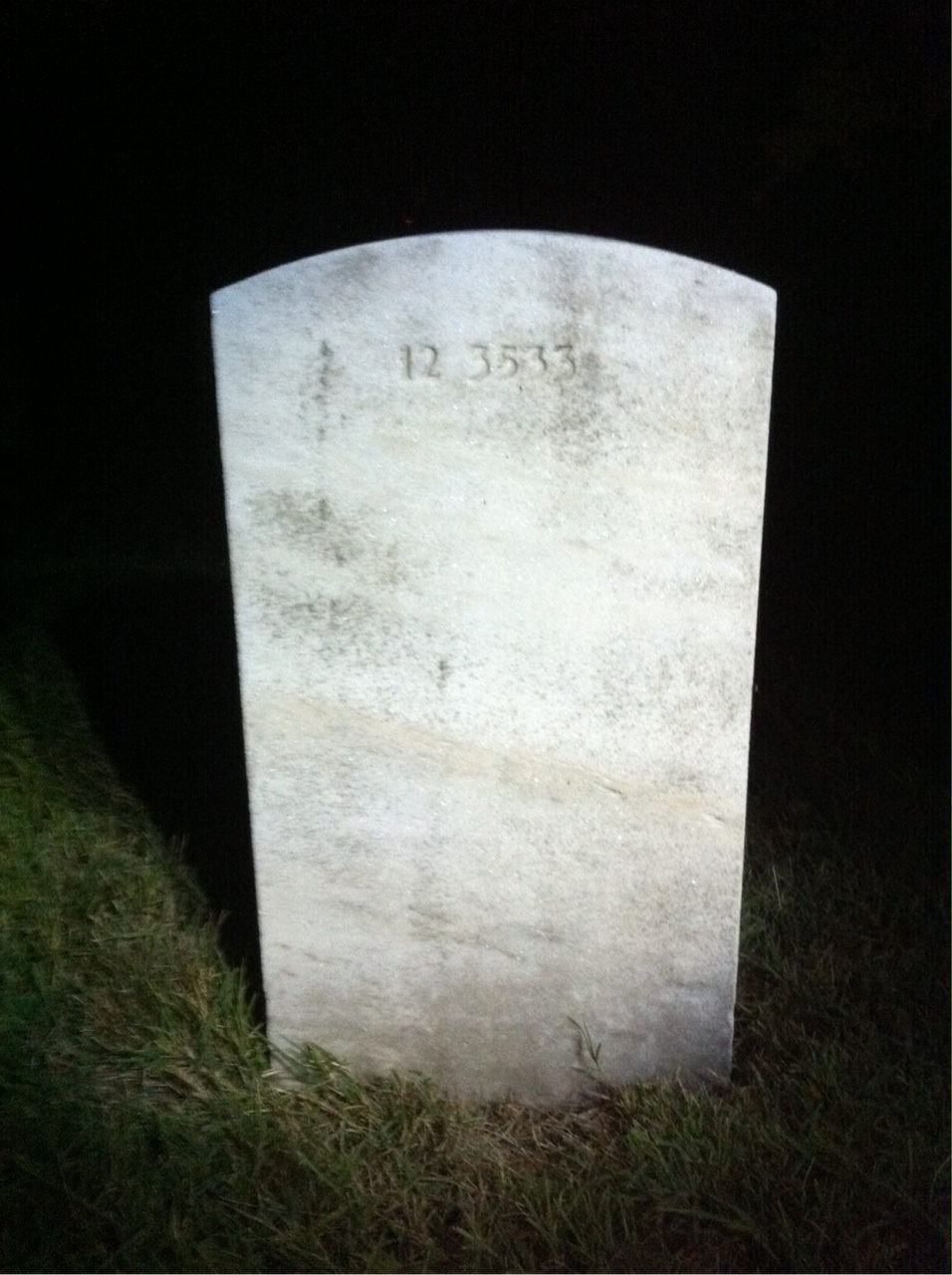 Back of headstone — William Bailey