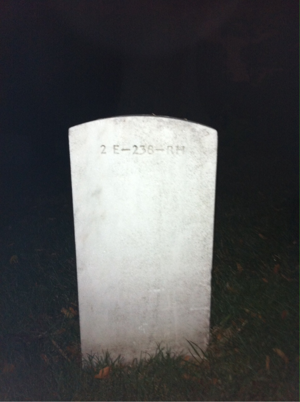 Back of headstone — Peter Monleon