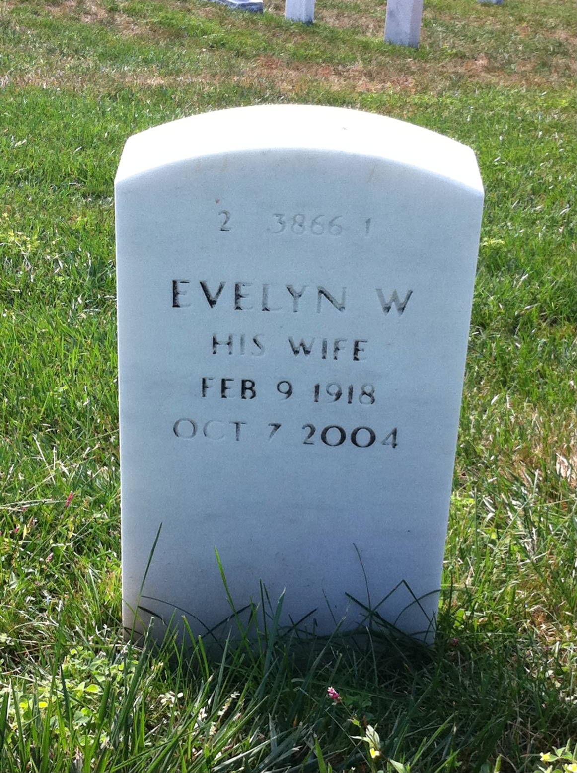 Back of headstone — Alfred Starbird