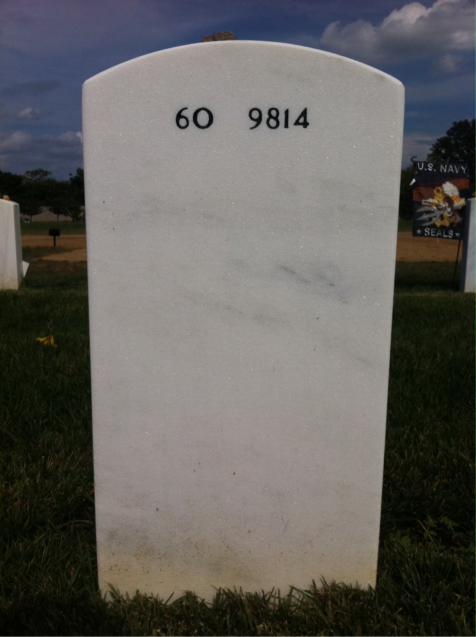 Back of headstone — William Kahn