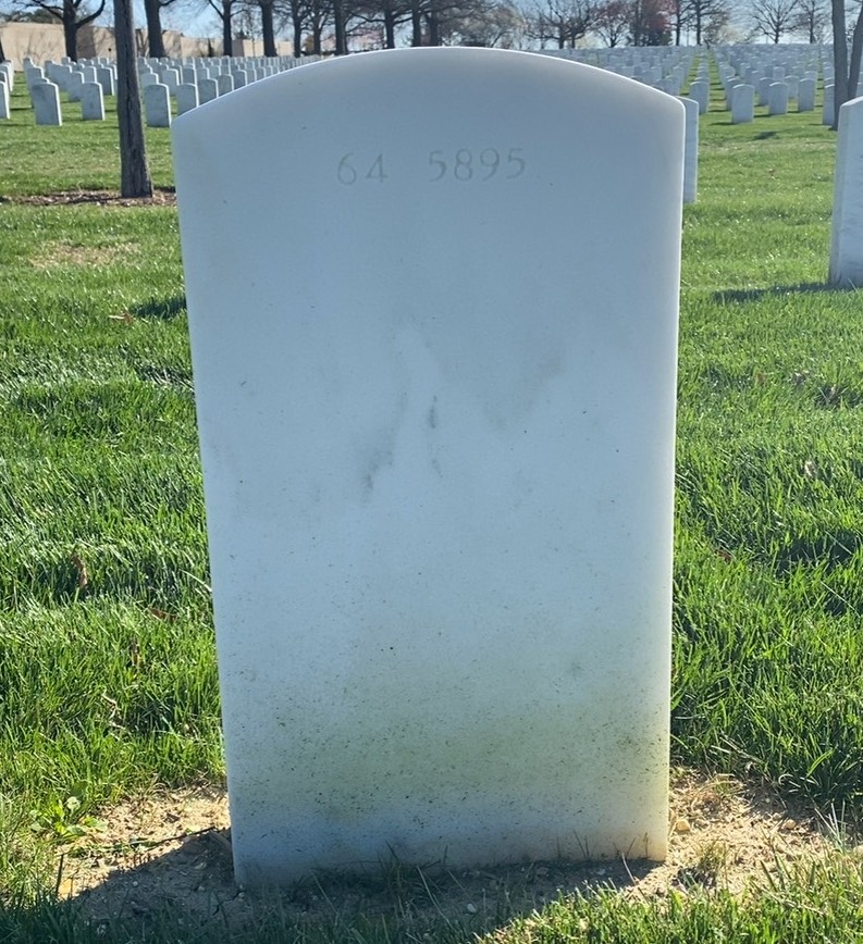 Back of headstone — Paul Snow