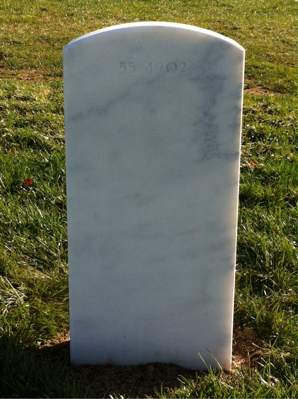 Back of headstone — Robert Bachmann