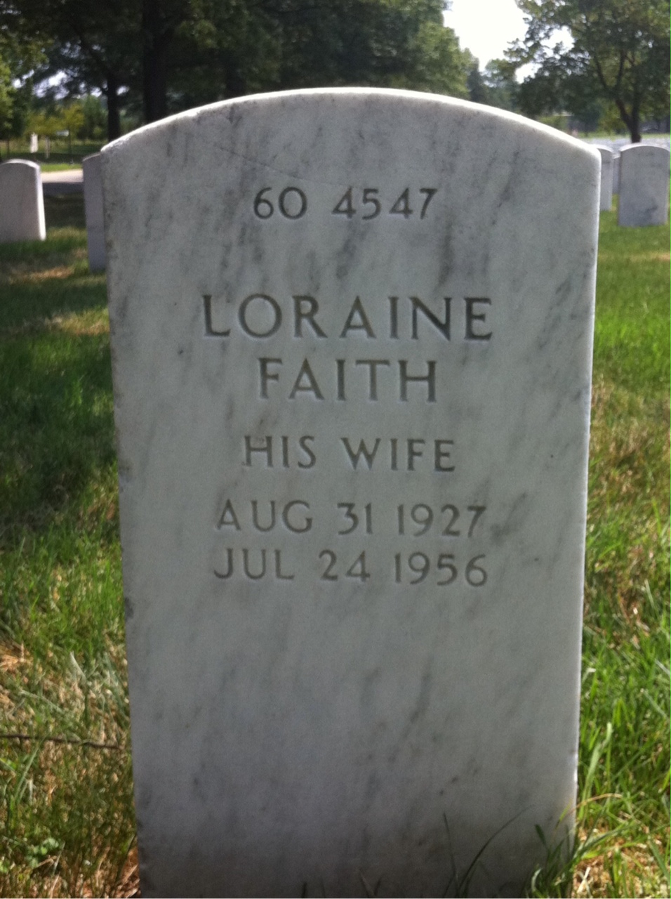Back of headstone — Paul M Sullivan