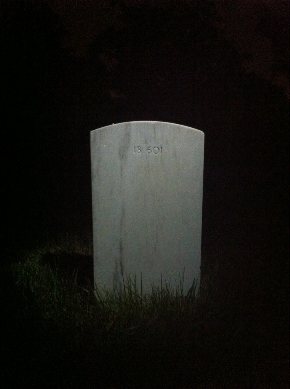 Back of headstone — Walter Austin