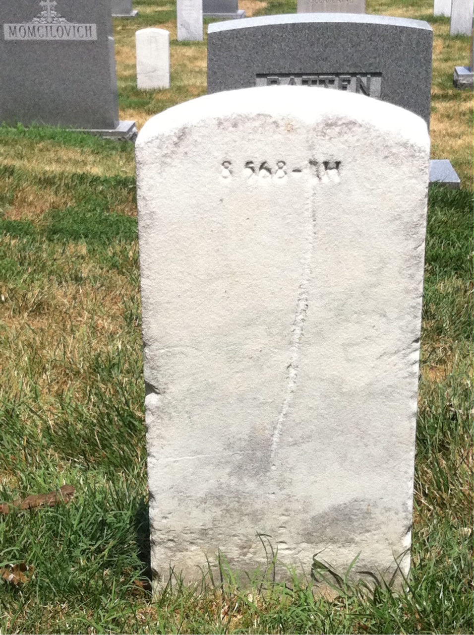 Back of headstone — Cornelia Menges