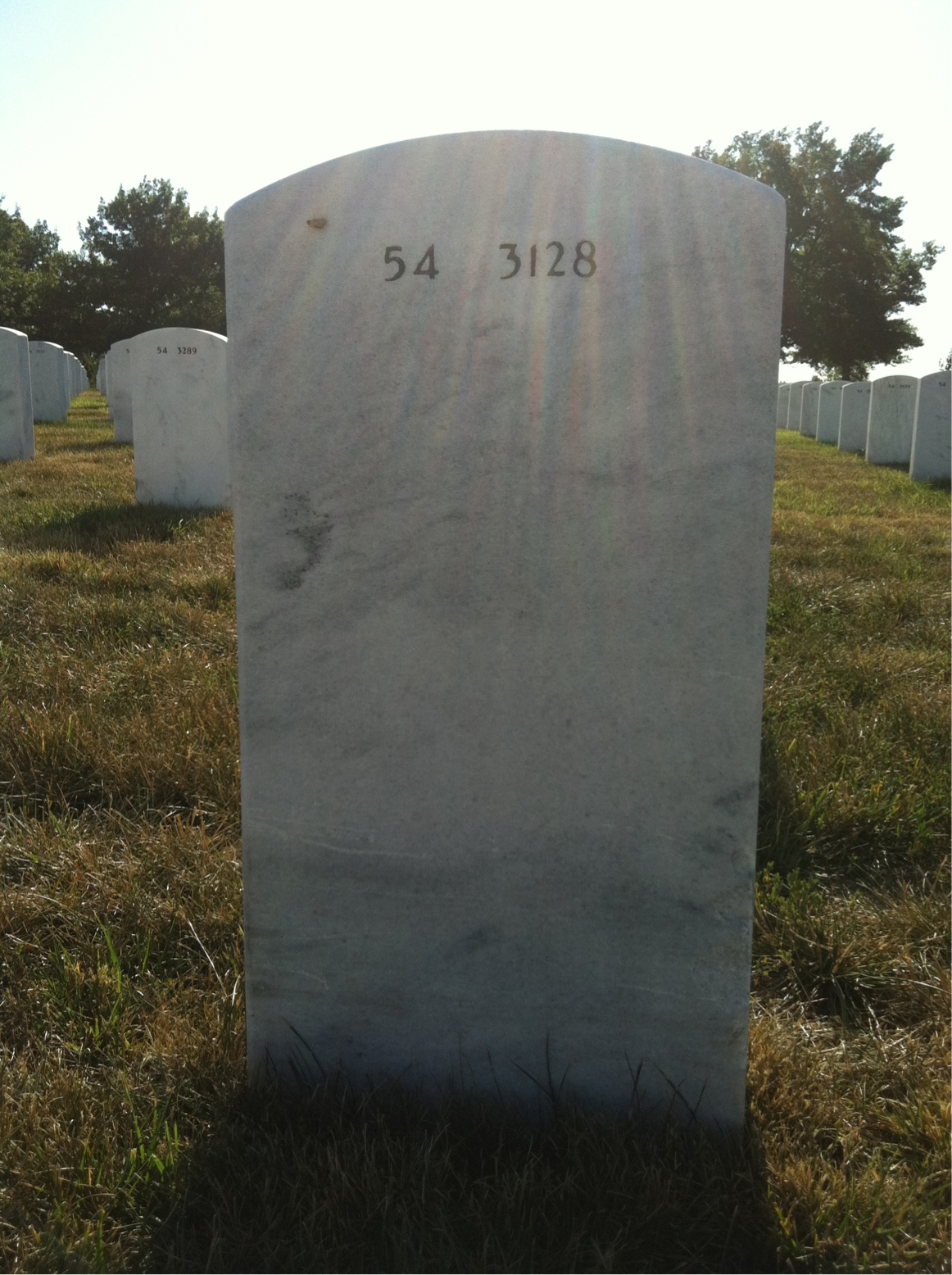 Back of headstone — Gene Markle