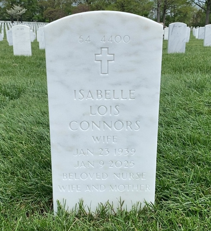 Back of headstone — Thomas Connors
