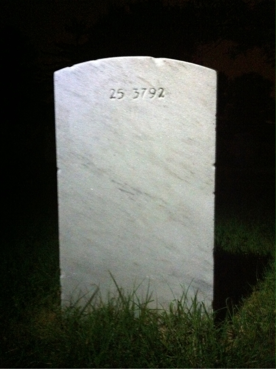 Back of headstone — Muriel Murphey