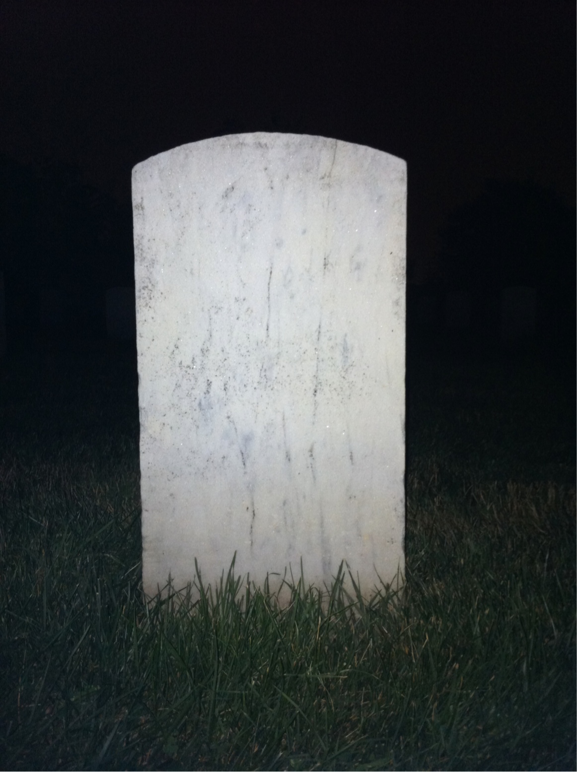Back of headstone — Henry Baumunk