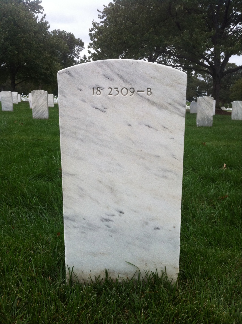 Back of headstone — Lawrence Boswell