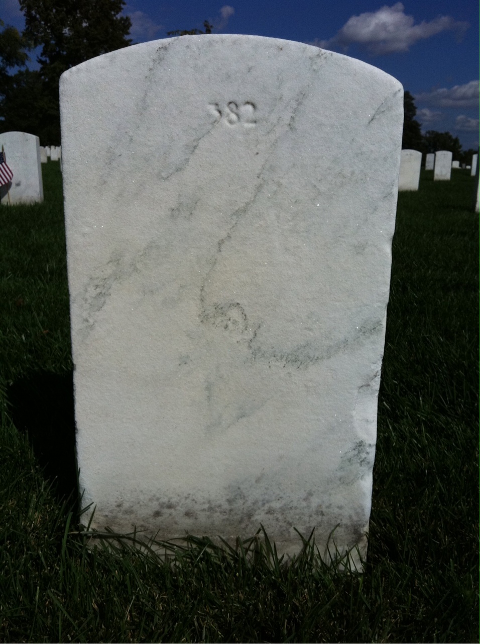 Back of headstone — William Murphy