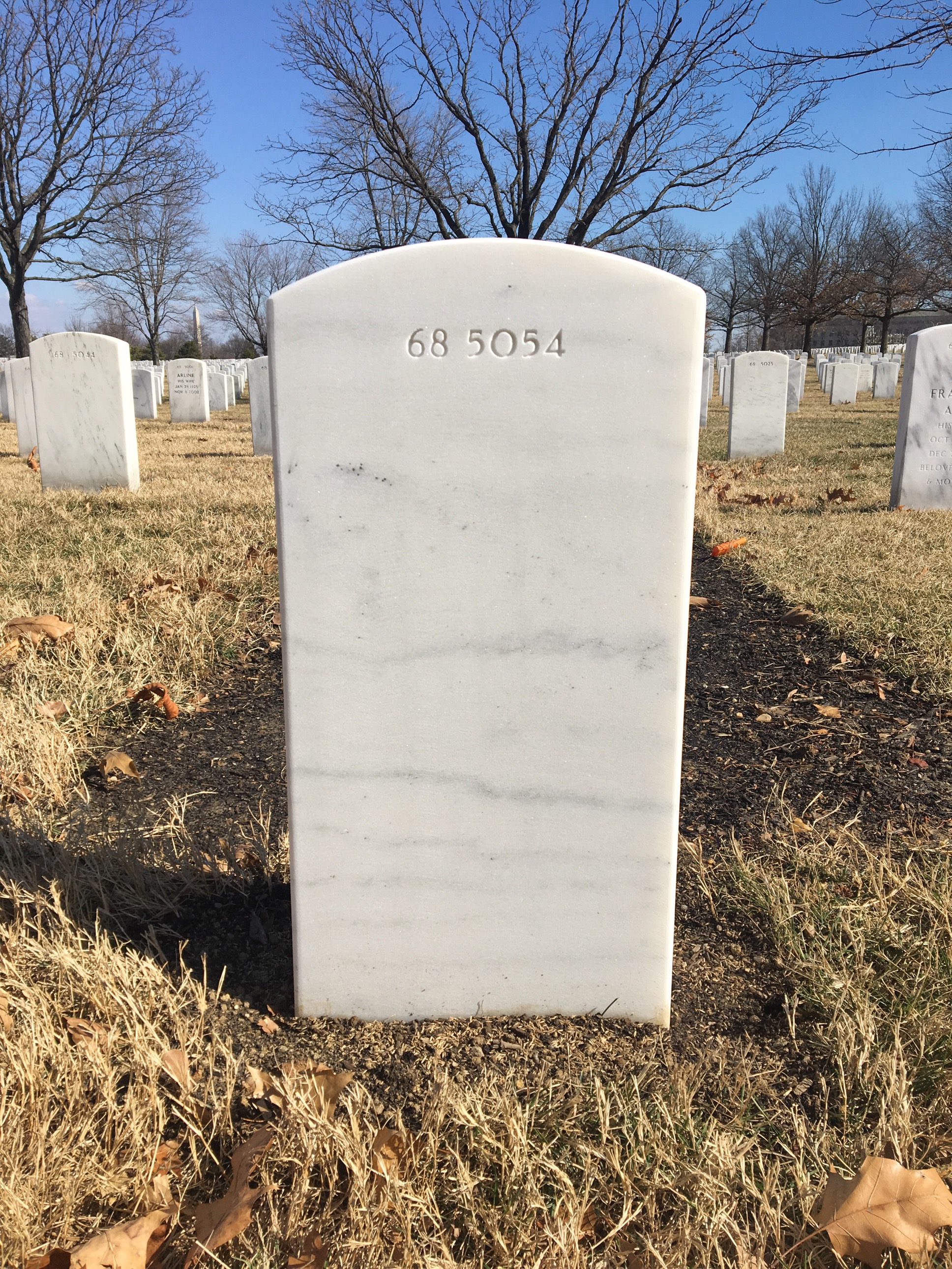 Back of headstone — Thomas Lee Efaw