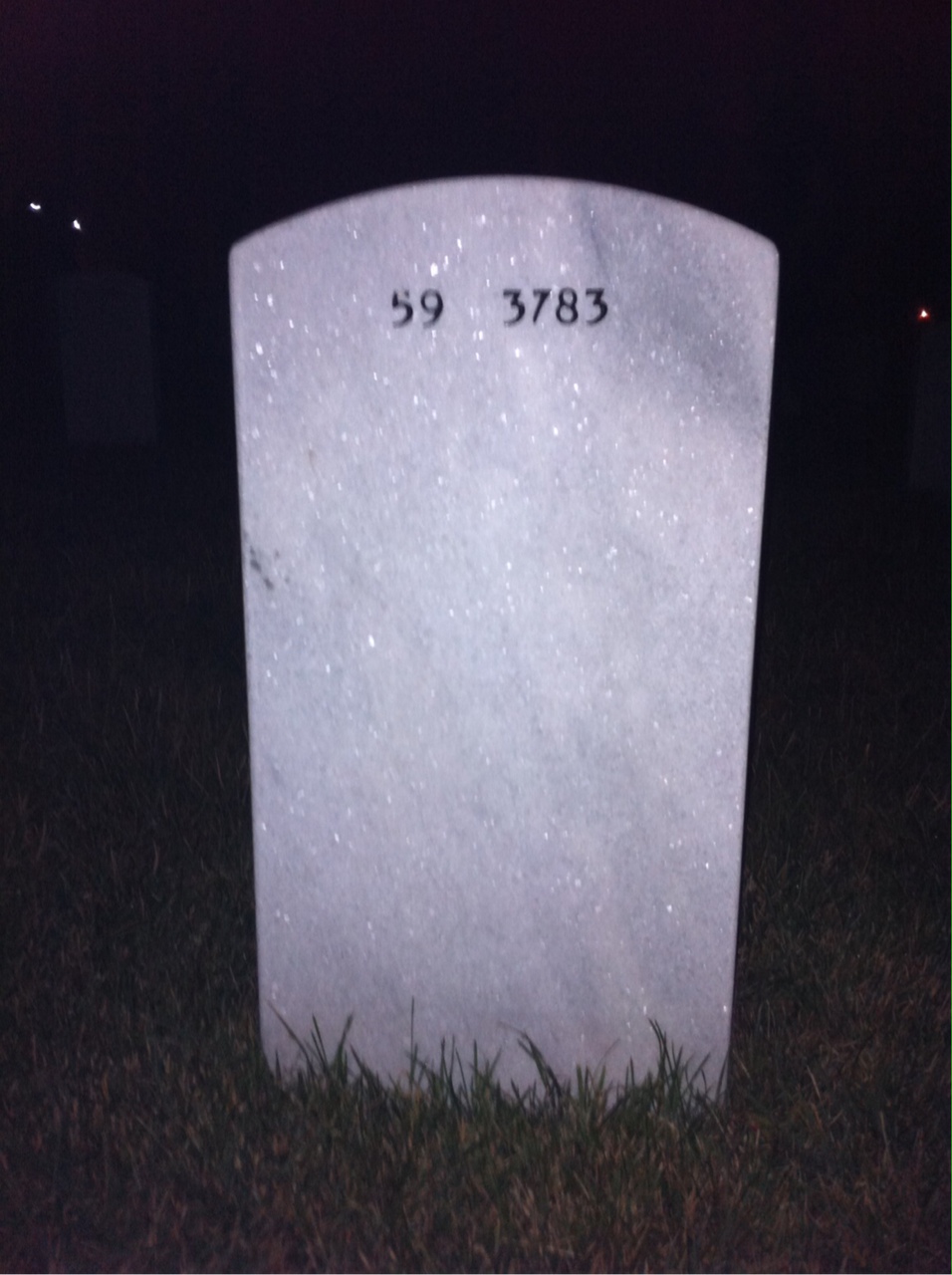 Back of headstone — John Rodgers