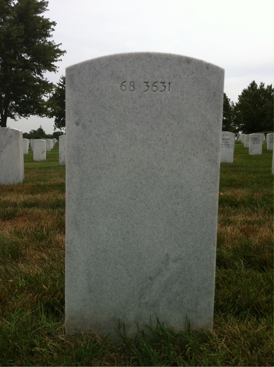Back of headstone — Stanley Askin