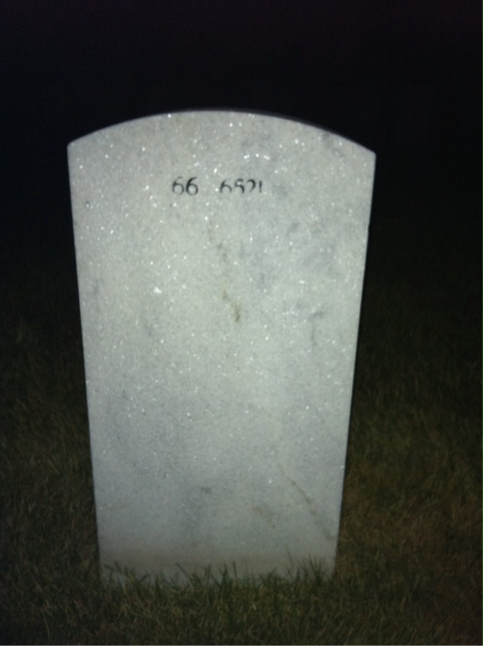 Back of headstone — Edward Rathbun