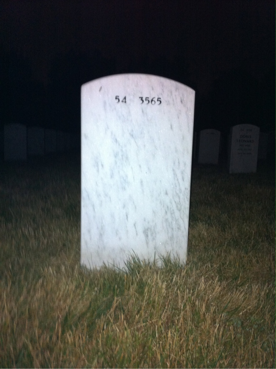 Back of headstone — Stephen Mason
