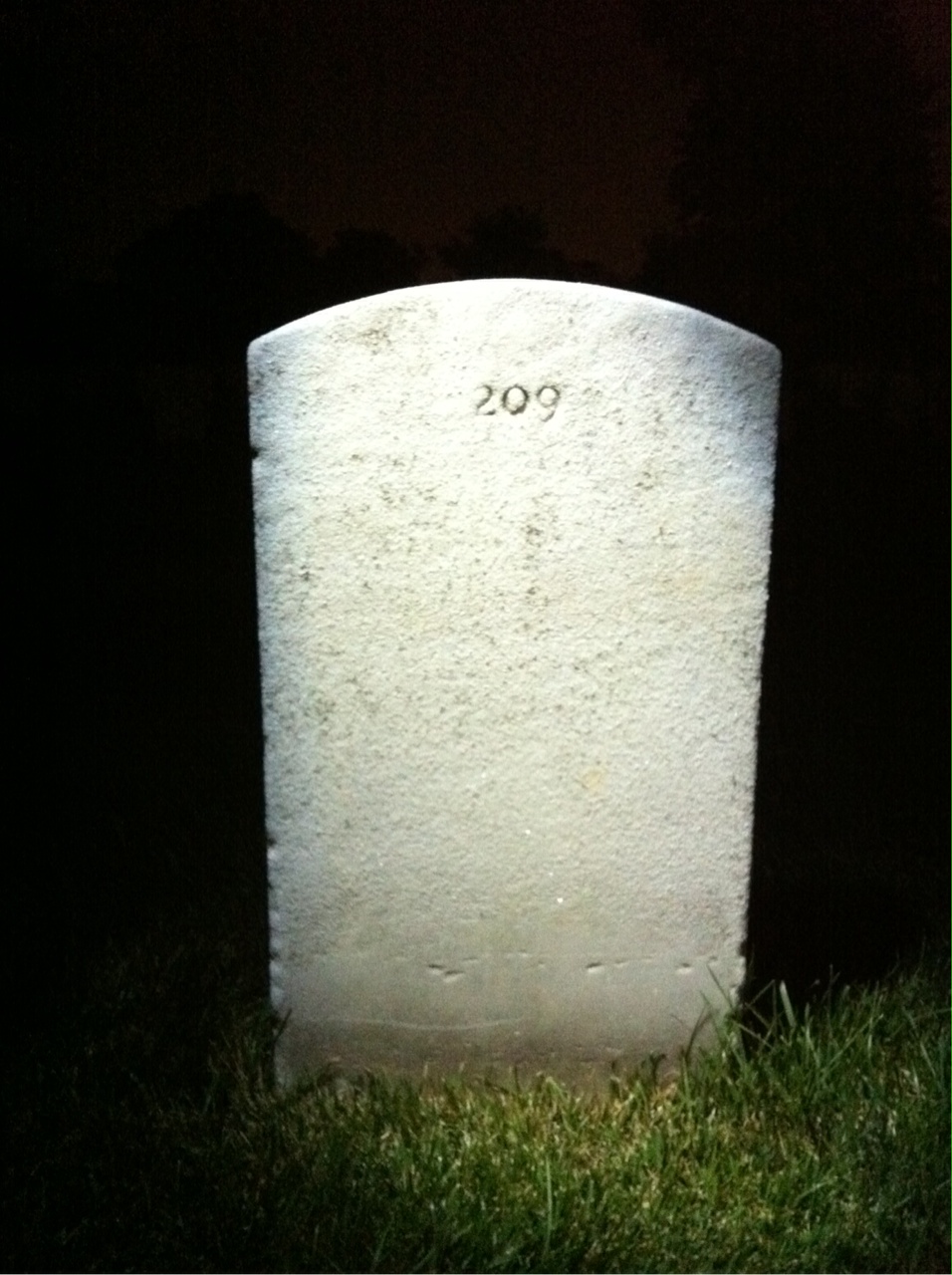 Back of headstone — Lloyd Myer