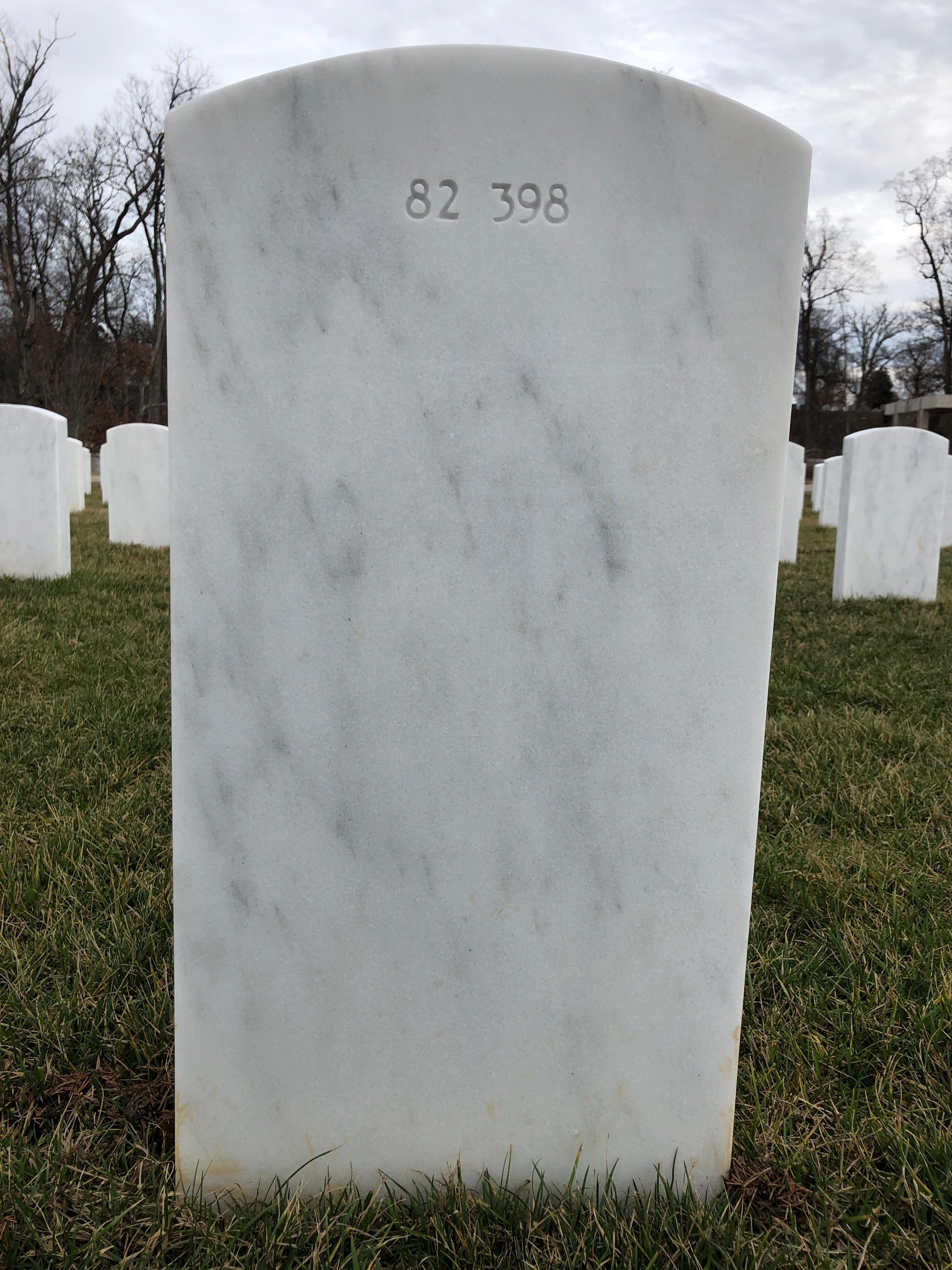Back of headstone — William Richard Fene