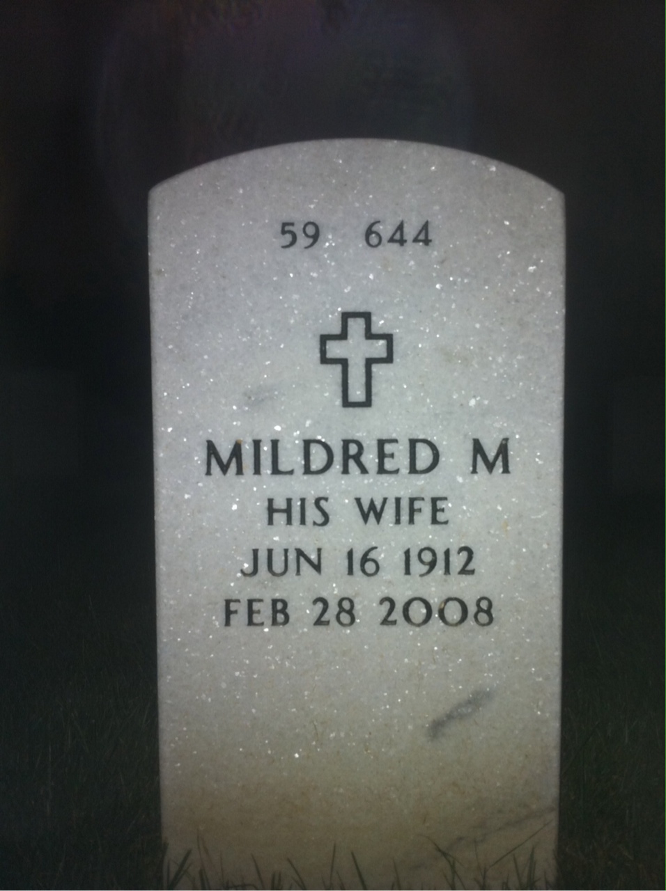 Back of headstone — Stanley Jeranko