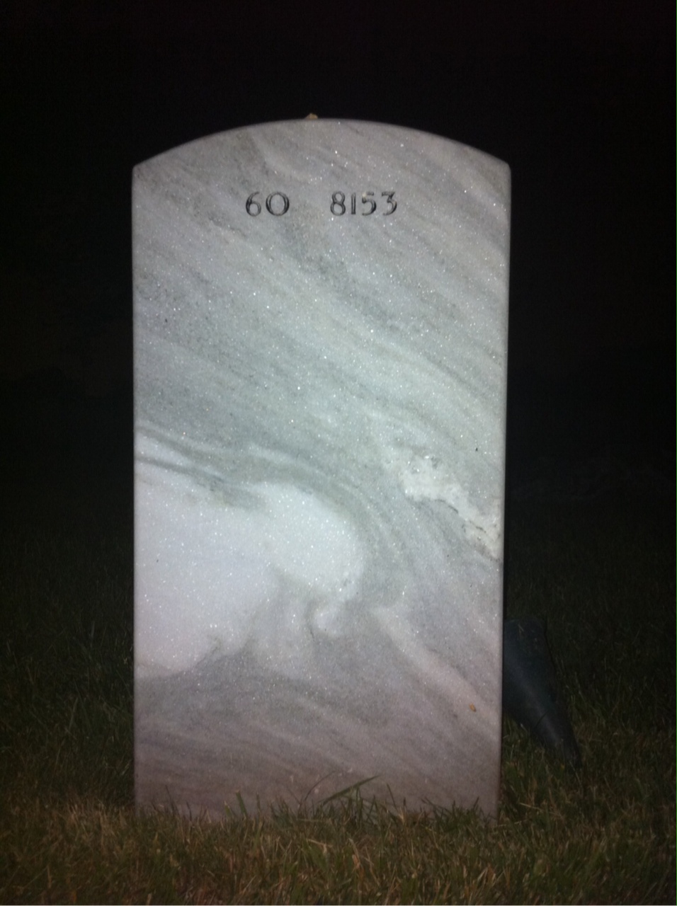 Back of headstone — Gerald Bloomfield