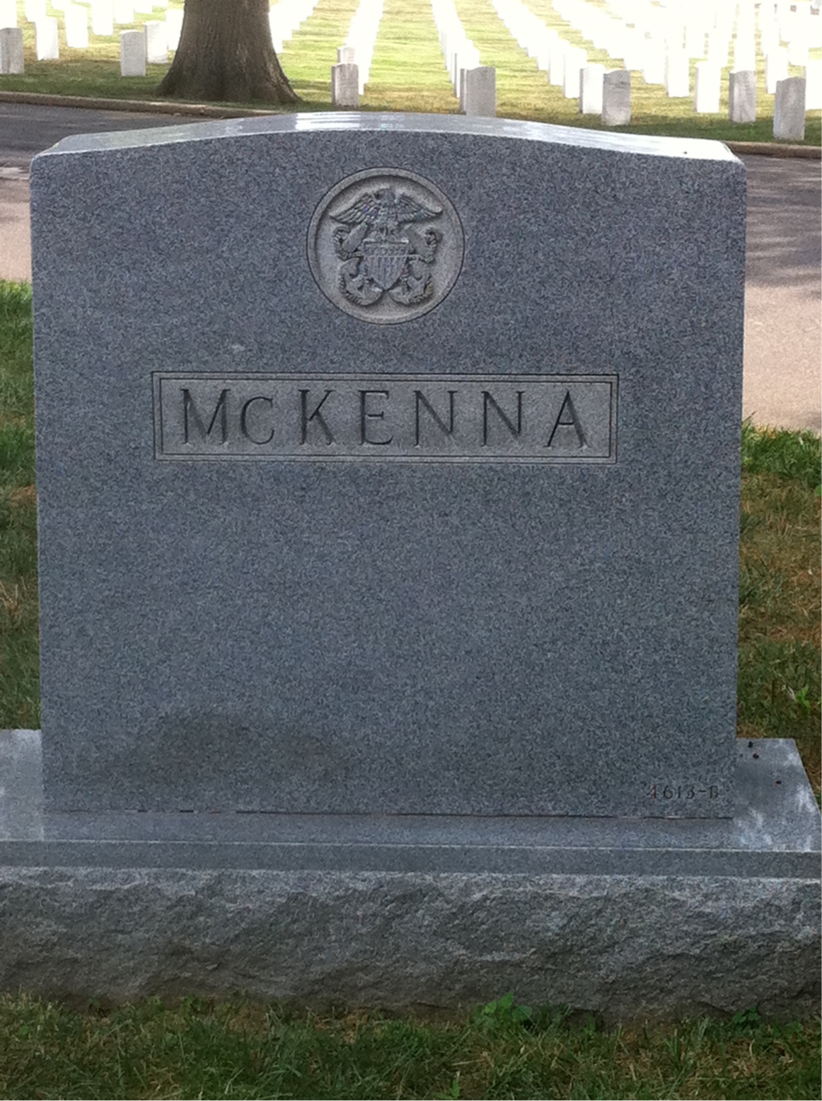Back of headstone — Catherine Mckenna