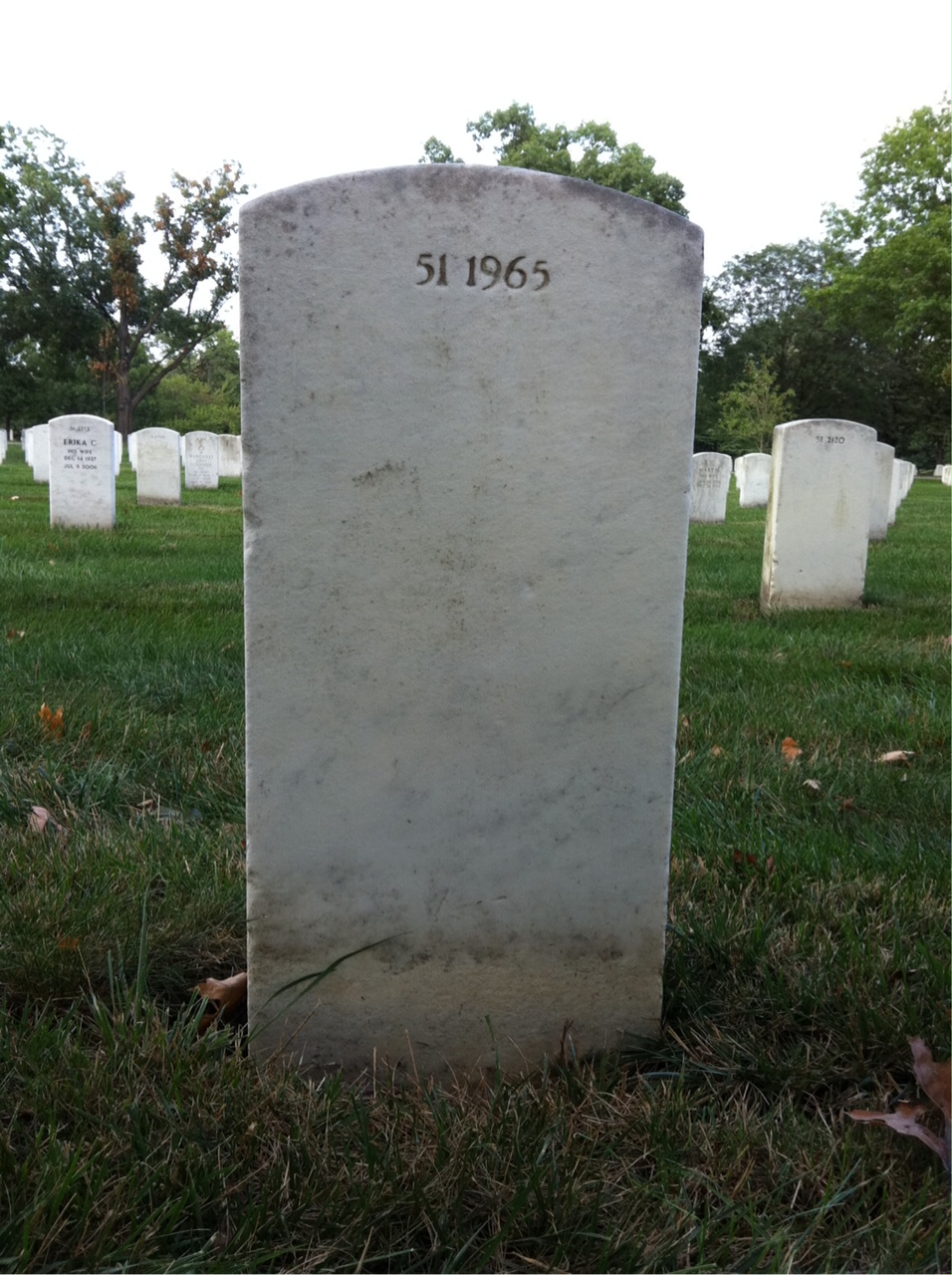 Back of headstone — Robert Baggott