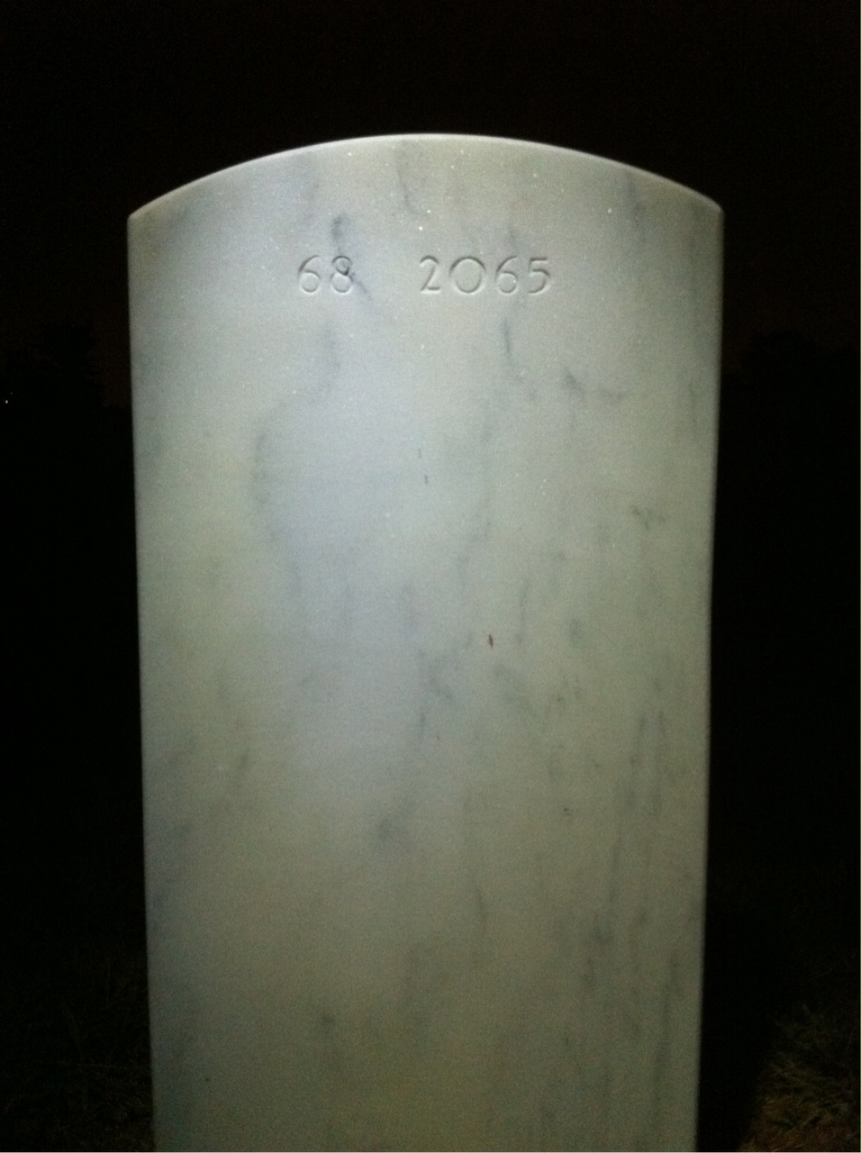 Back of headstone — Eugene Murphy