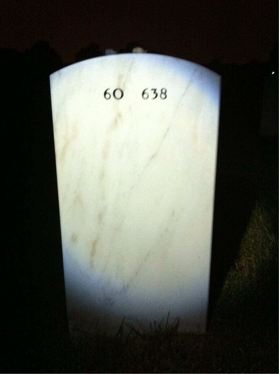 Back of headstone — Elmer Auer