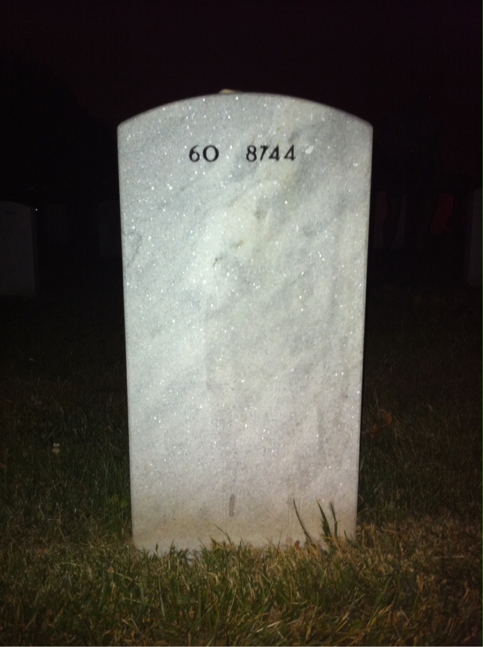 Back of headstone — Thomas Brown