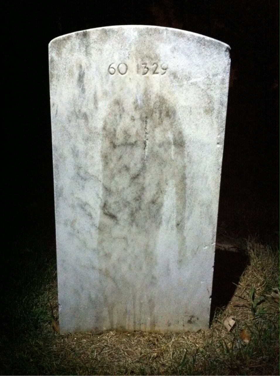 Back of headstone — Thomas S Walsh