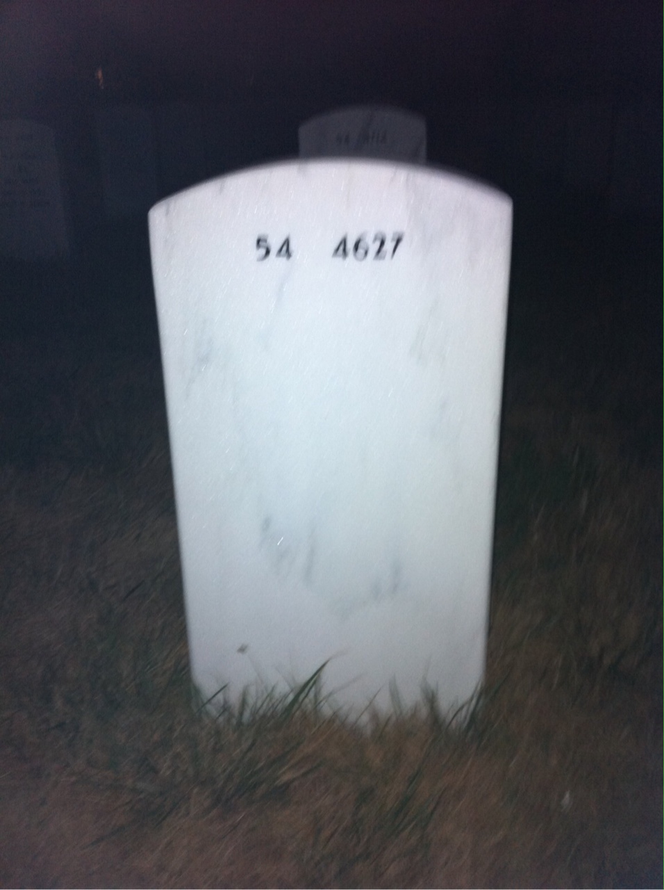 Back of headstone — John Smith Iii