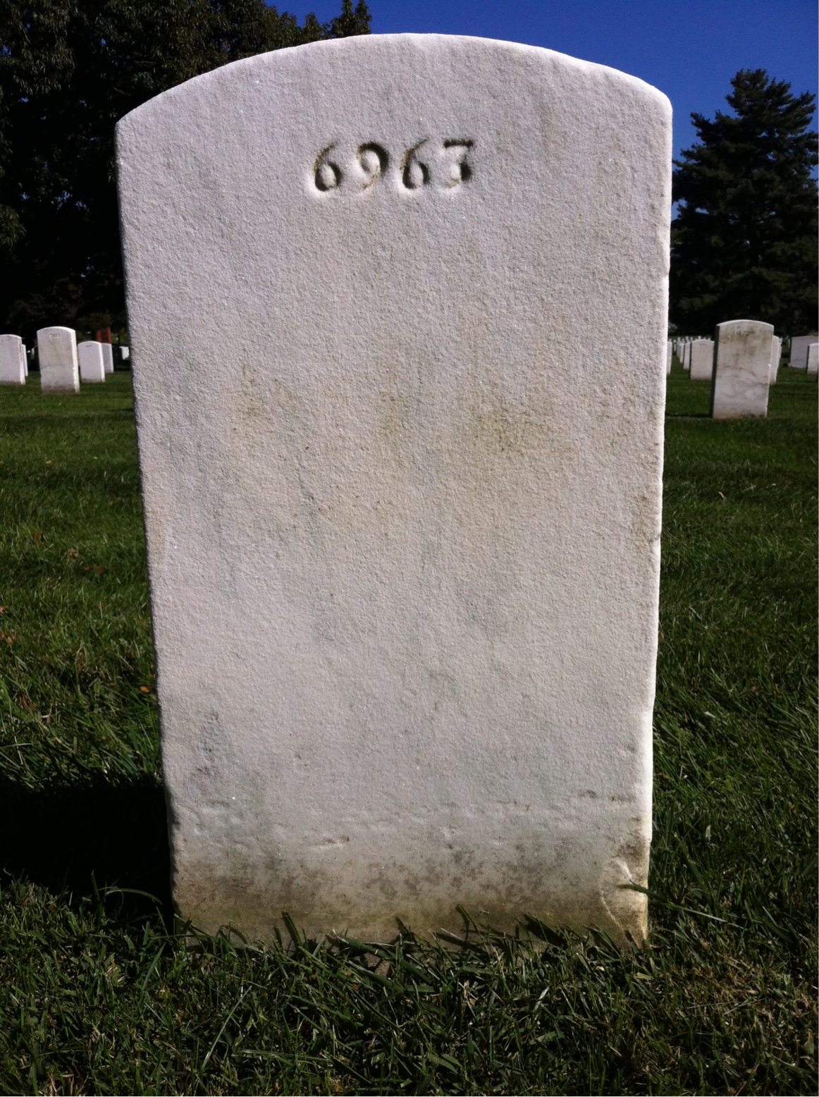 Back of headstone — James Mool