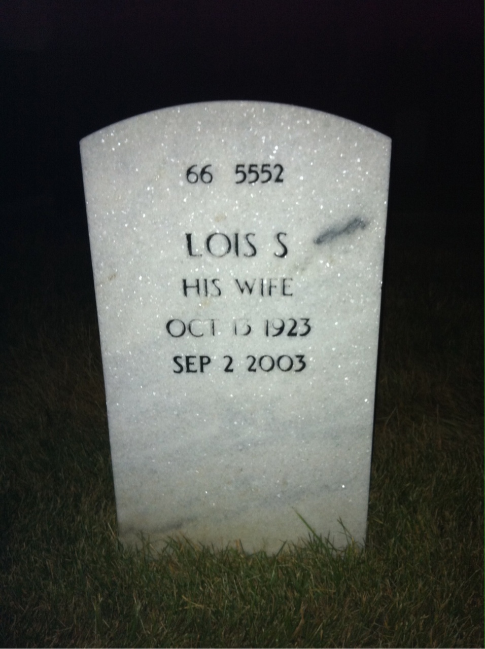 Back of headstone — Oliver Buck
