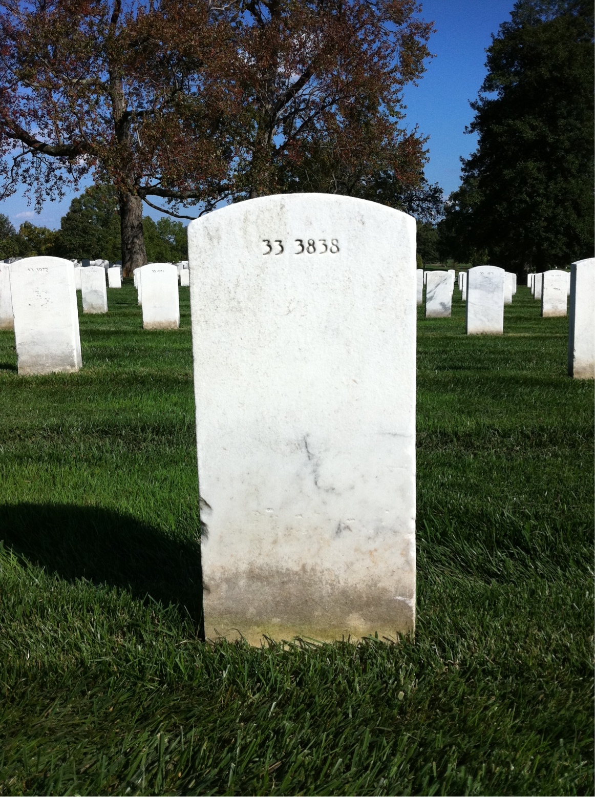 Back of headstone — Benjamin Moreland