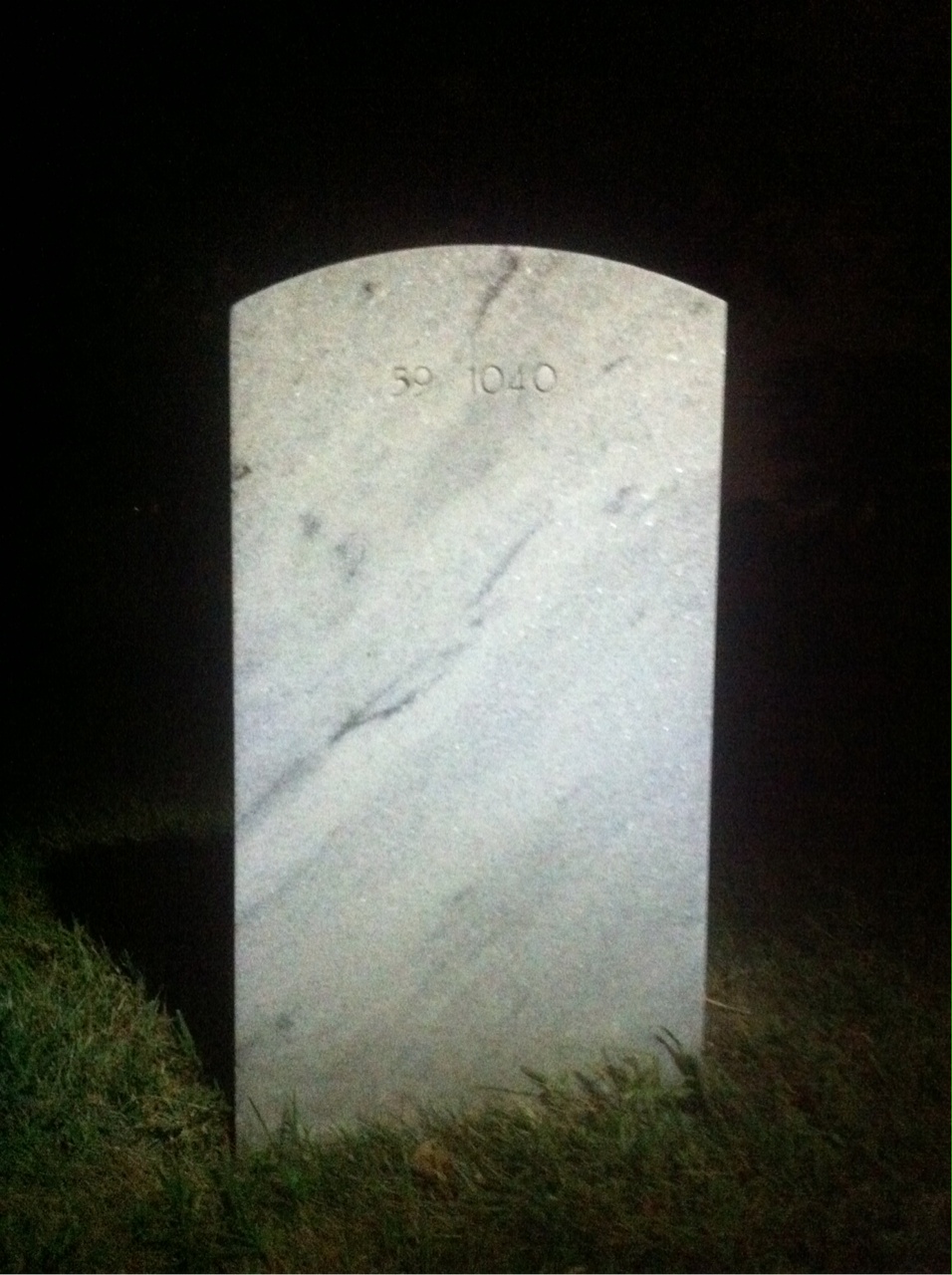 Back of headstone — John Bedwell