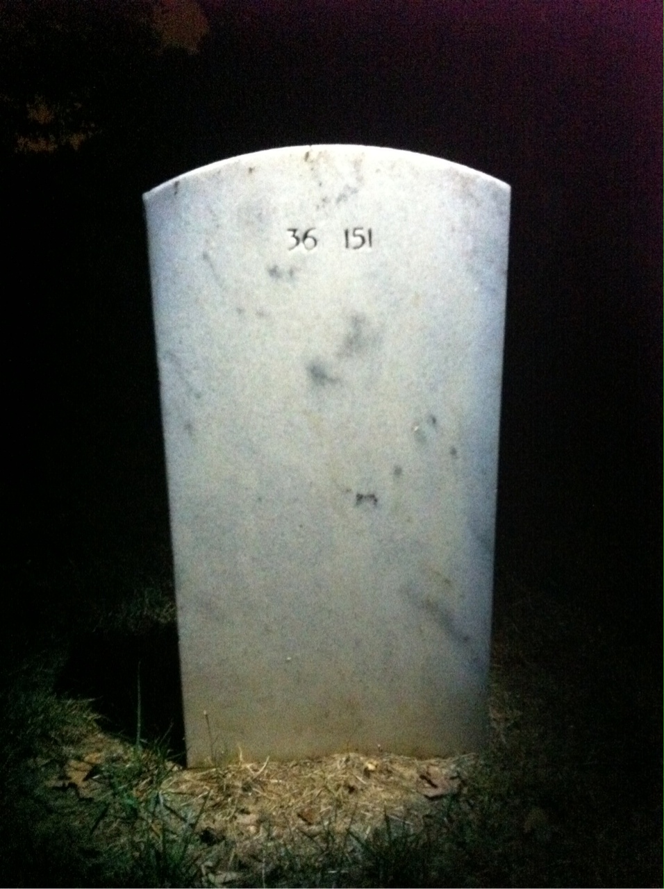 Back of headstone — Mary Mumford