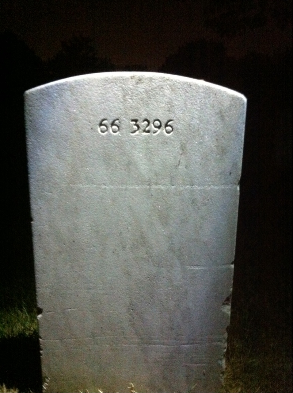 Back of headstone — Vady Robert Clark