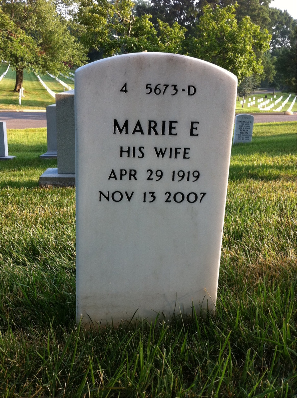 Back of headstone — Andrew Jewell