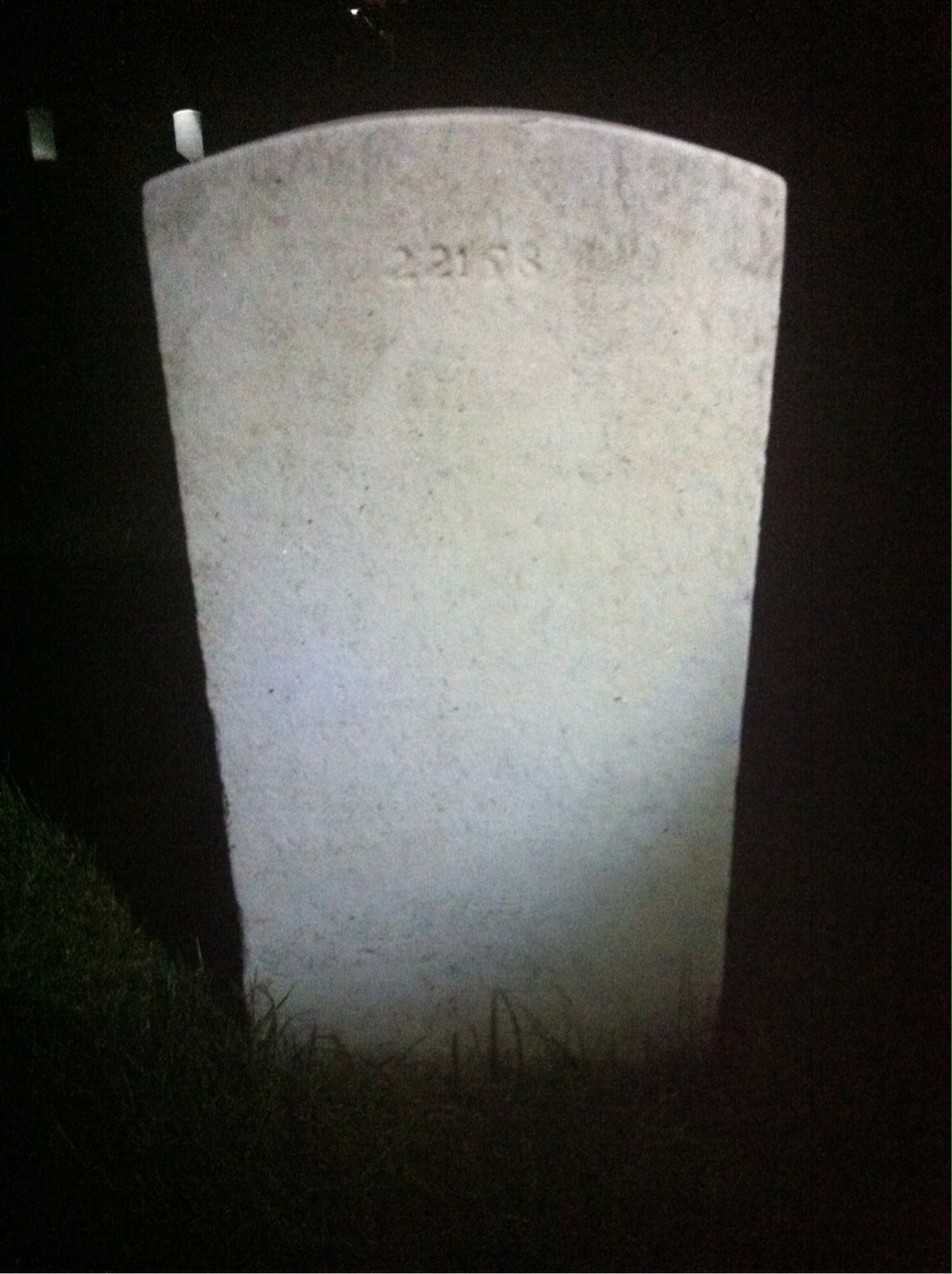Back of headstone — William Murphy