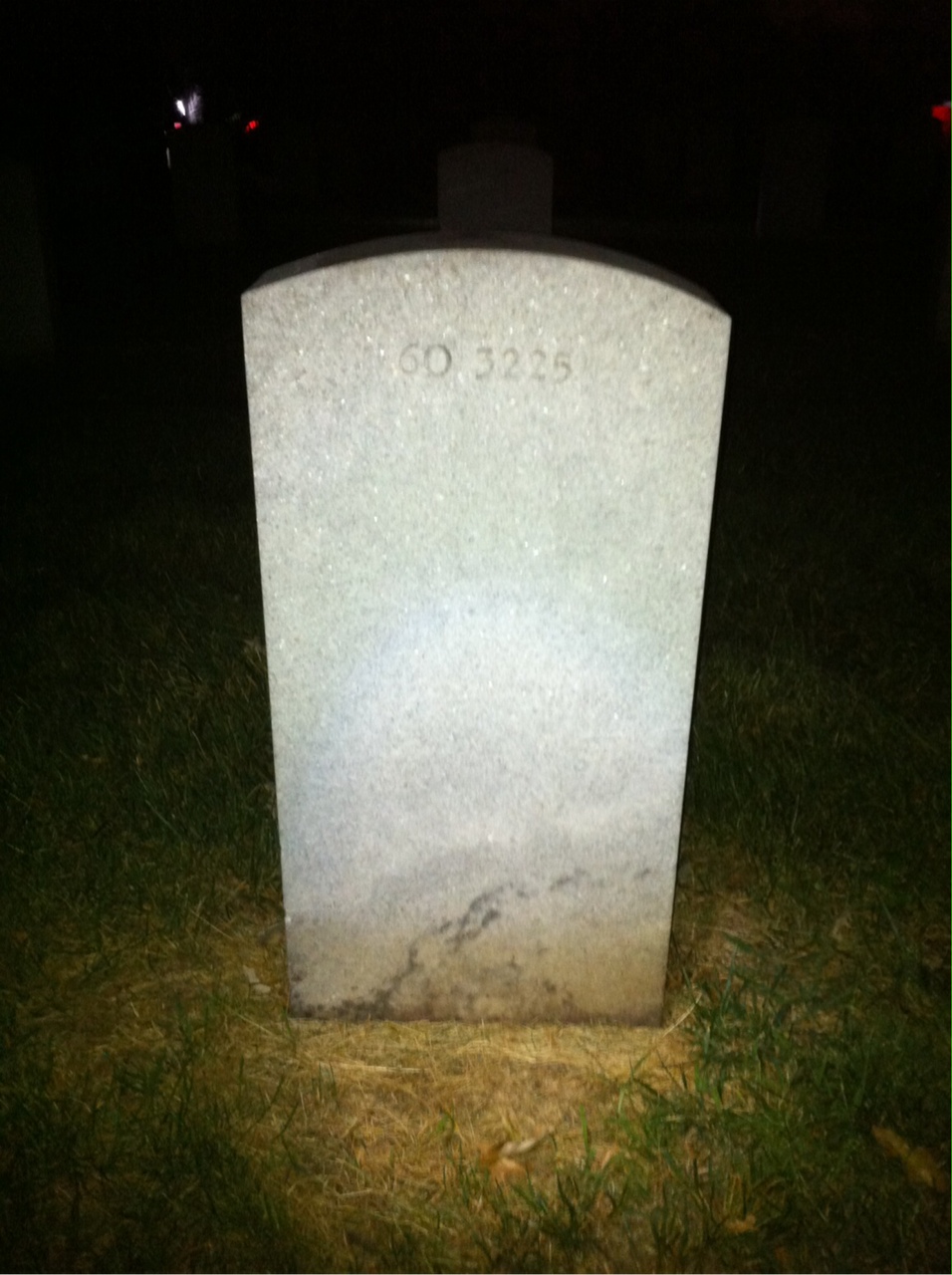 Back of headstone — Robert Moran