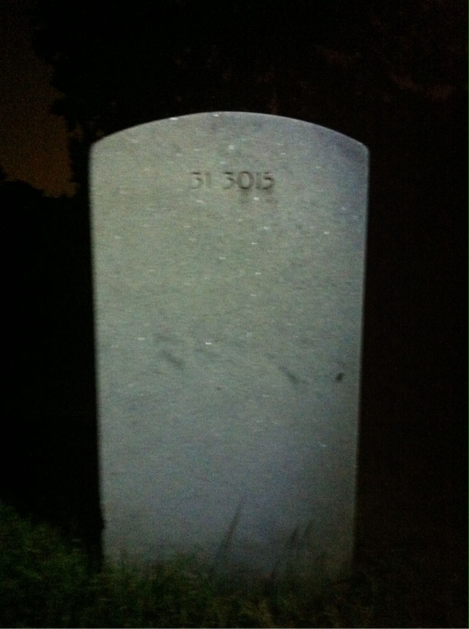 Back of headstone — Ruth Algate