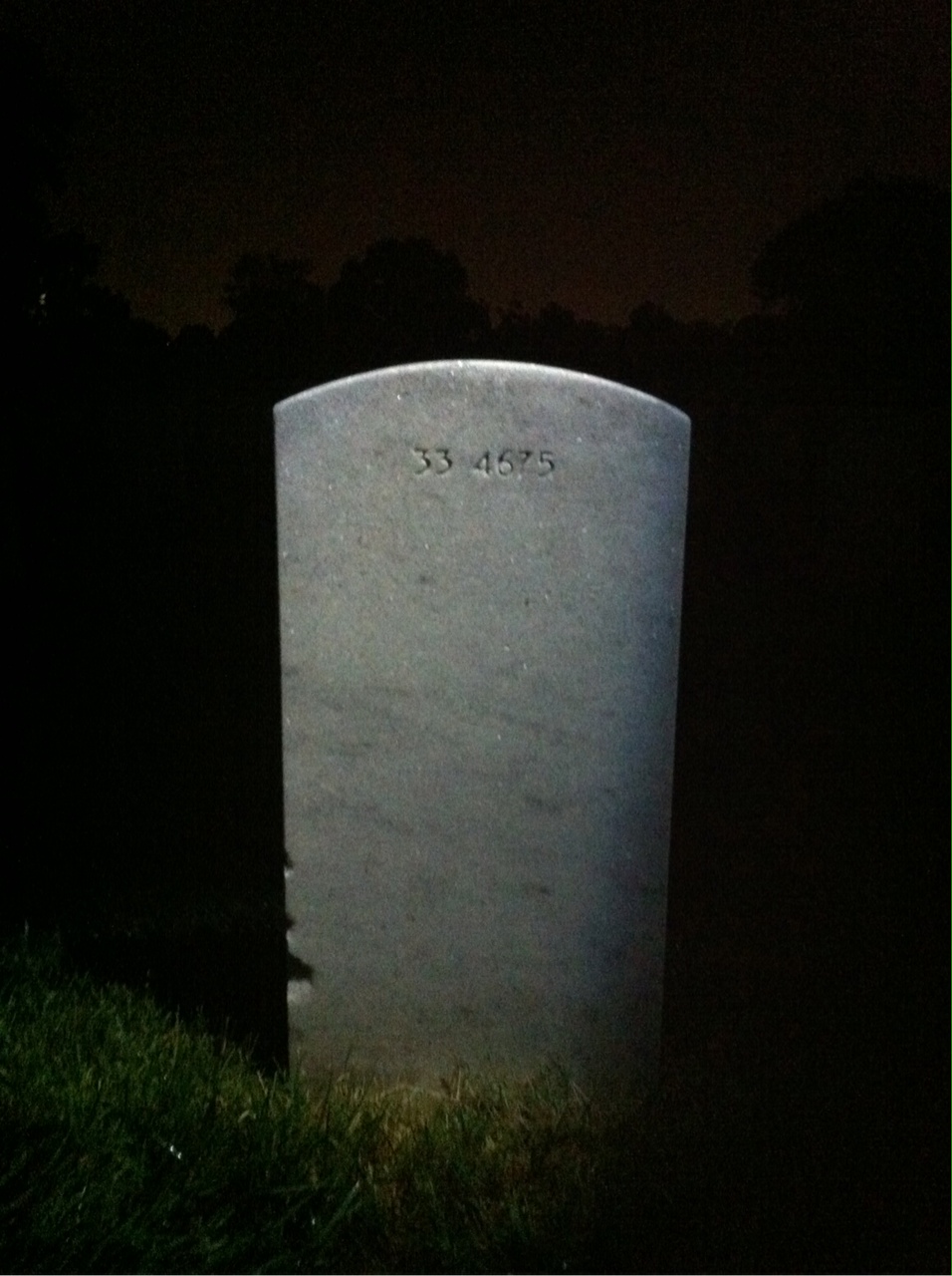 Back of headstone — Dempsey J Watson
