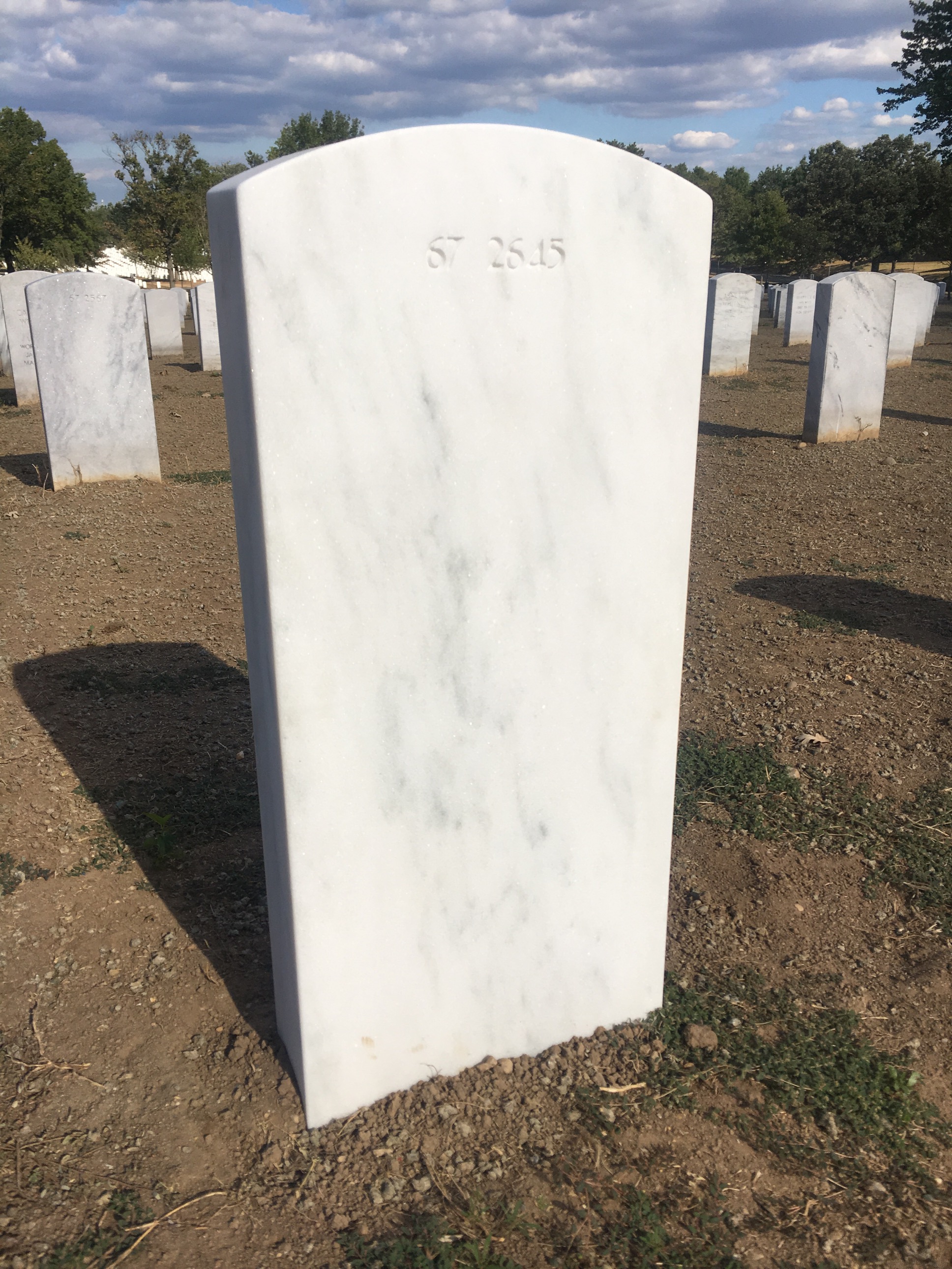 Back of headstone — Thomas Miller