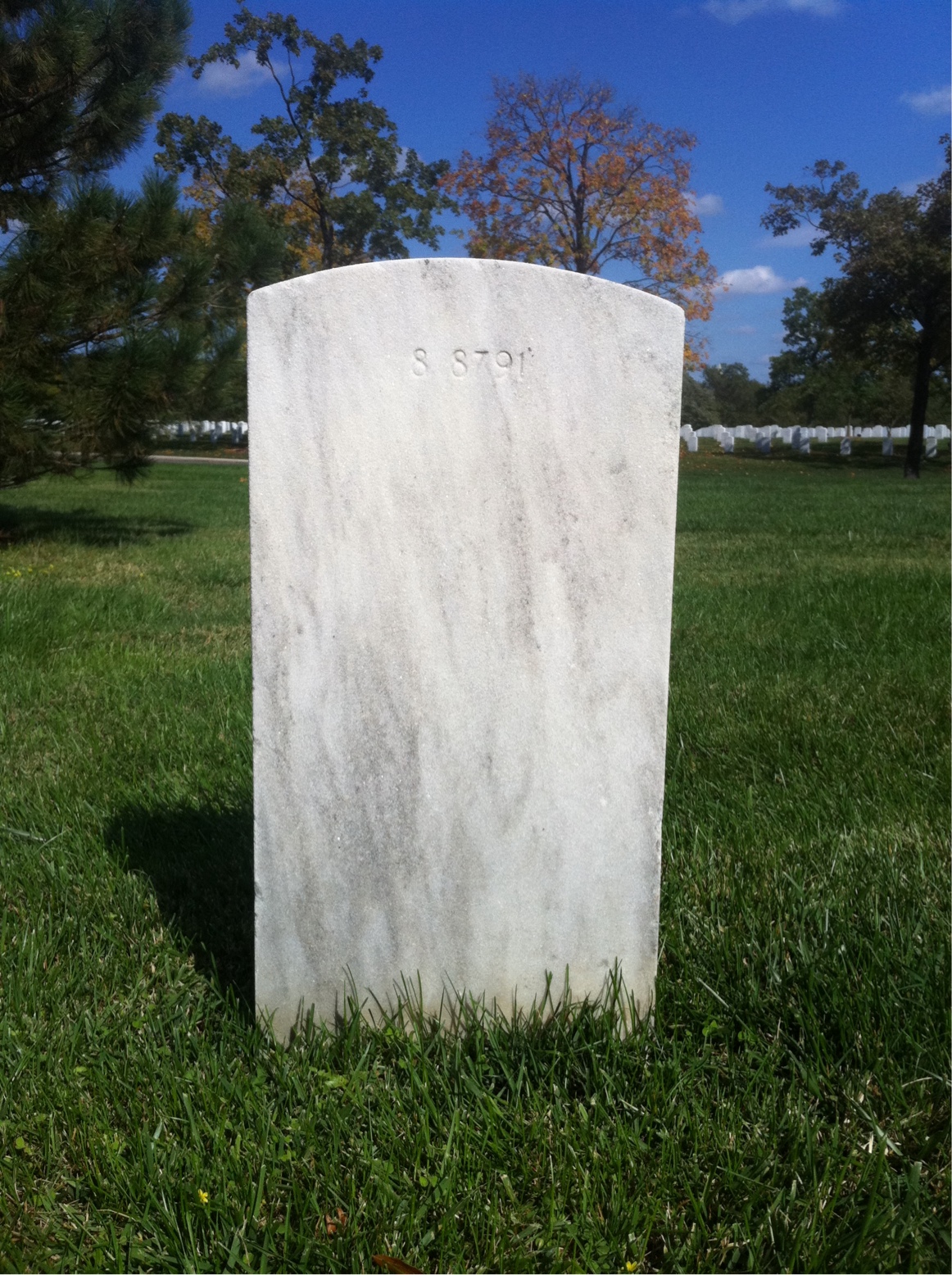 Back of headstone — Matthew Anglim