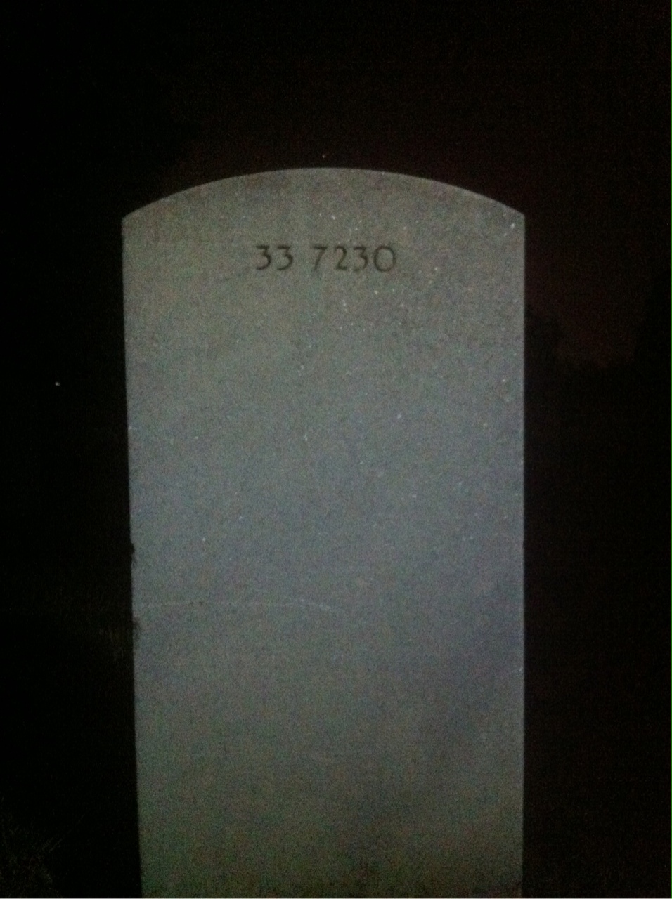 Back of headstone — Agnes Lindsey