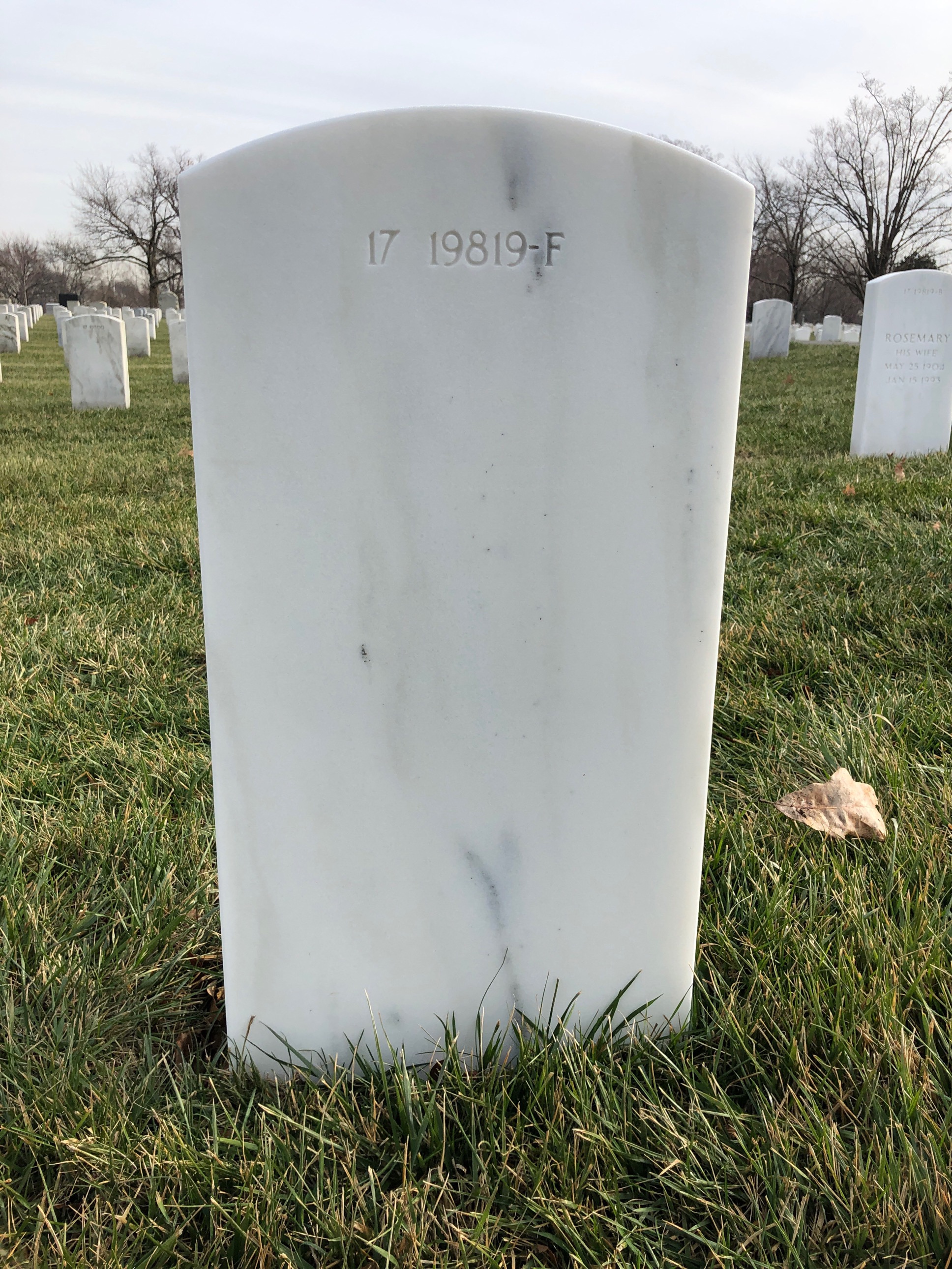Back of headstone — James Melton
