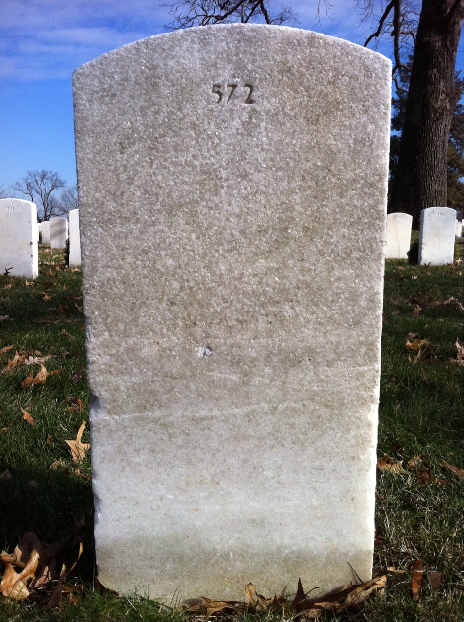 Back of headstone — Carin Arkadis